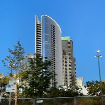 May be an image of skyscraper